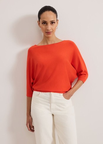 Phase Eight Cristine Knitwear Coral Canada | EWSNRX-394